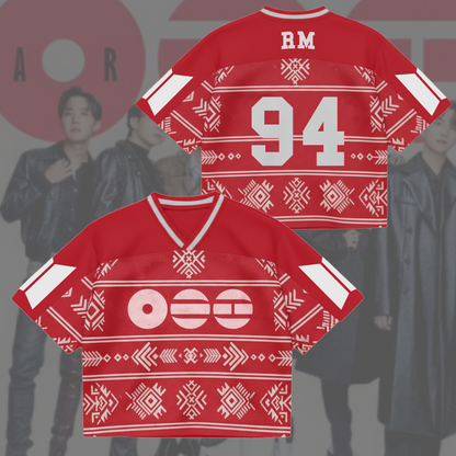 Traditional Arirang World Tour BTS Mixed Mesh Jersey