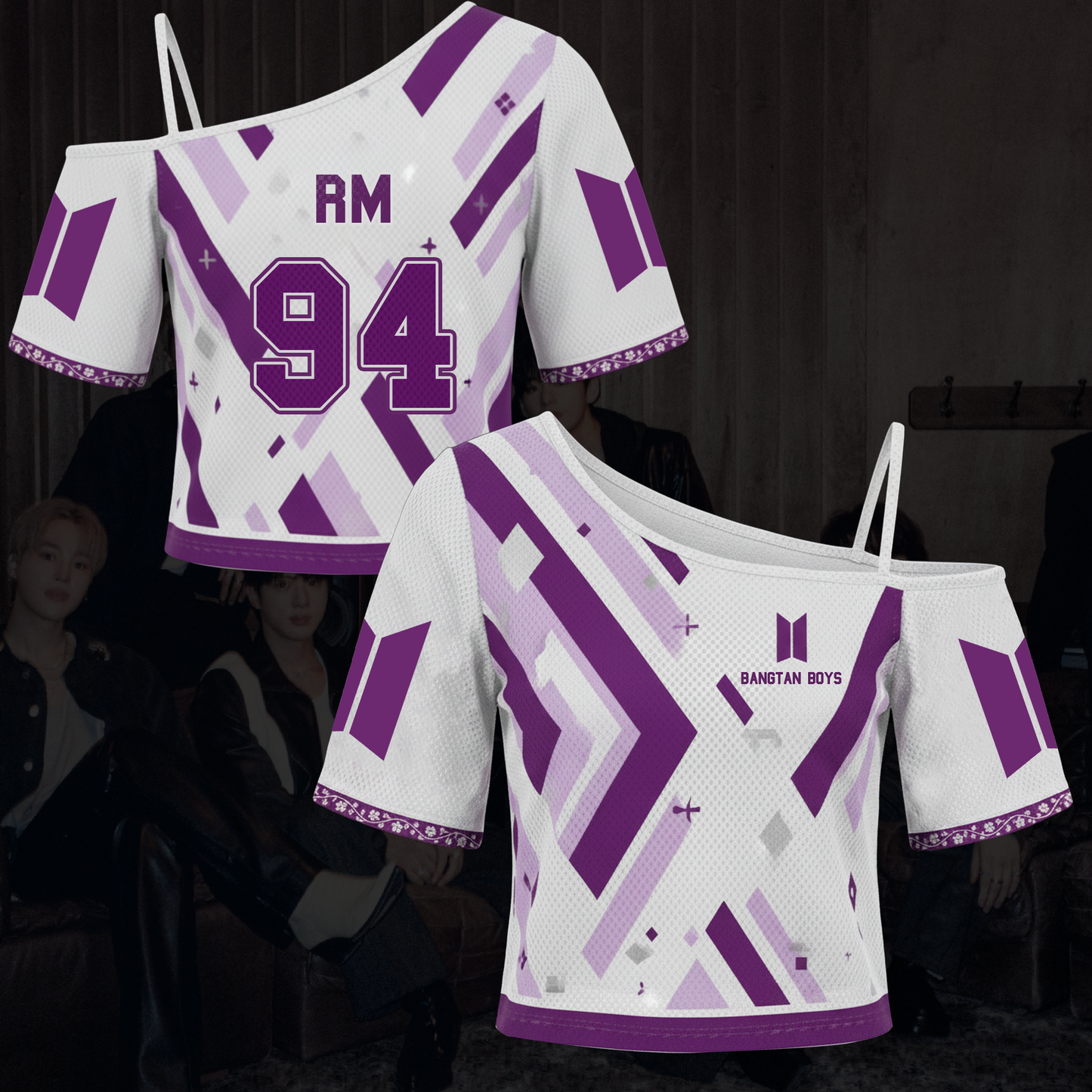 Borahae Bangtan Boys Come Back 2026 Tour Off Shoulder Mesh Gift For Fans