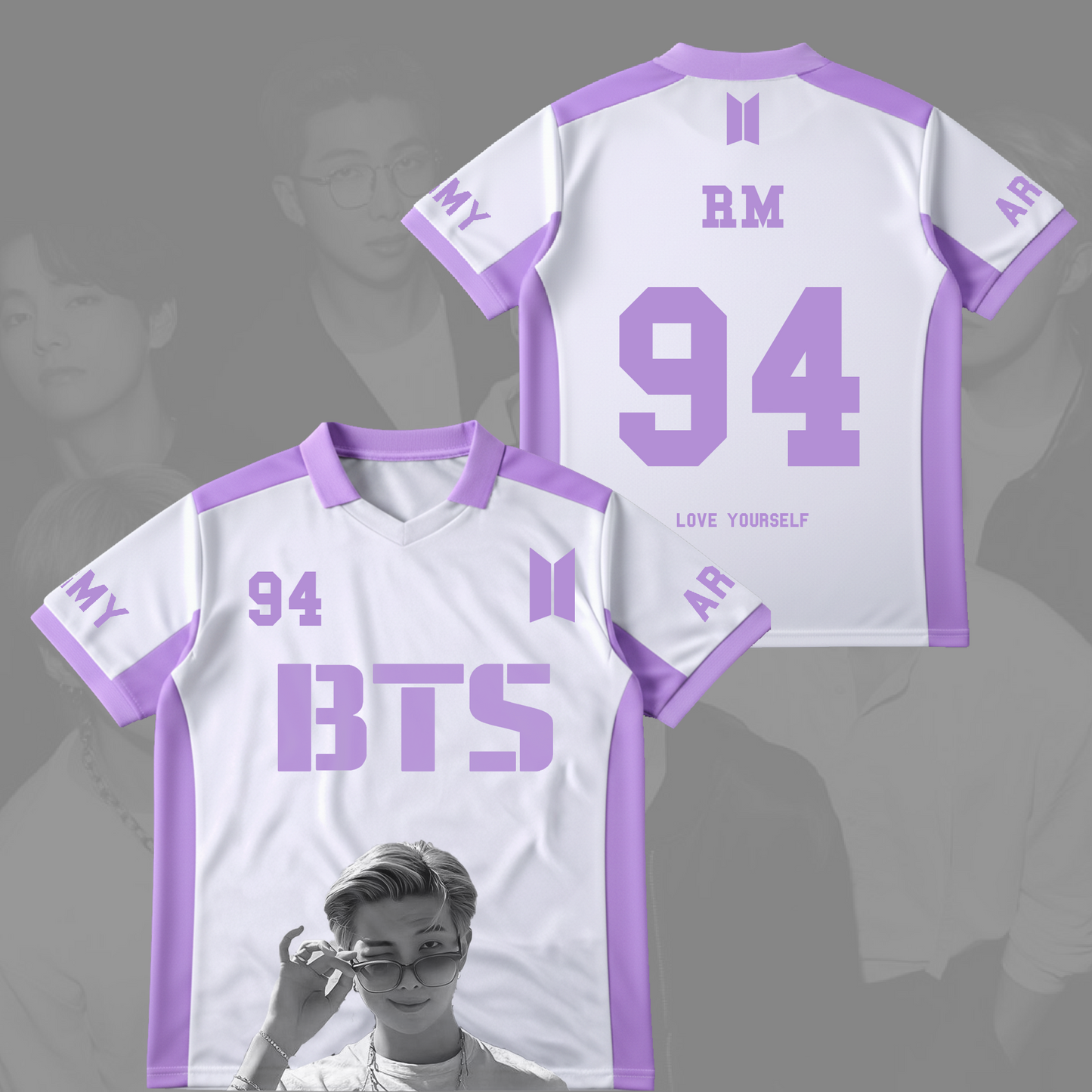 BTS Love Yourself Winged Neck Baseball Shirt