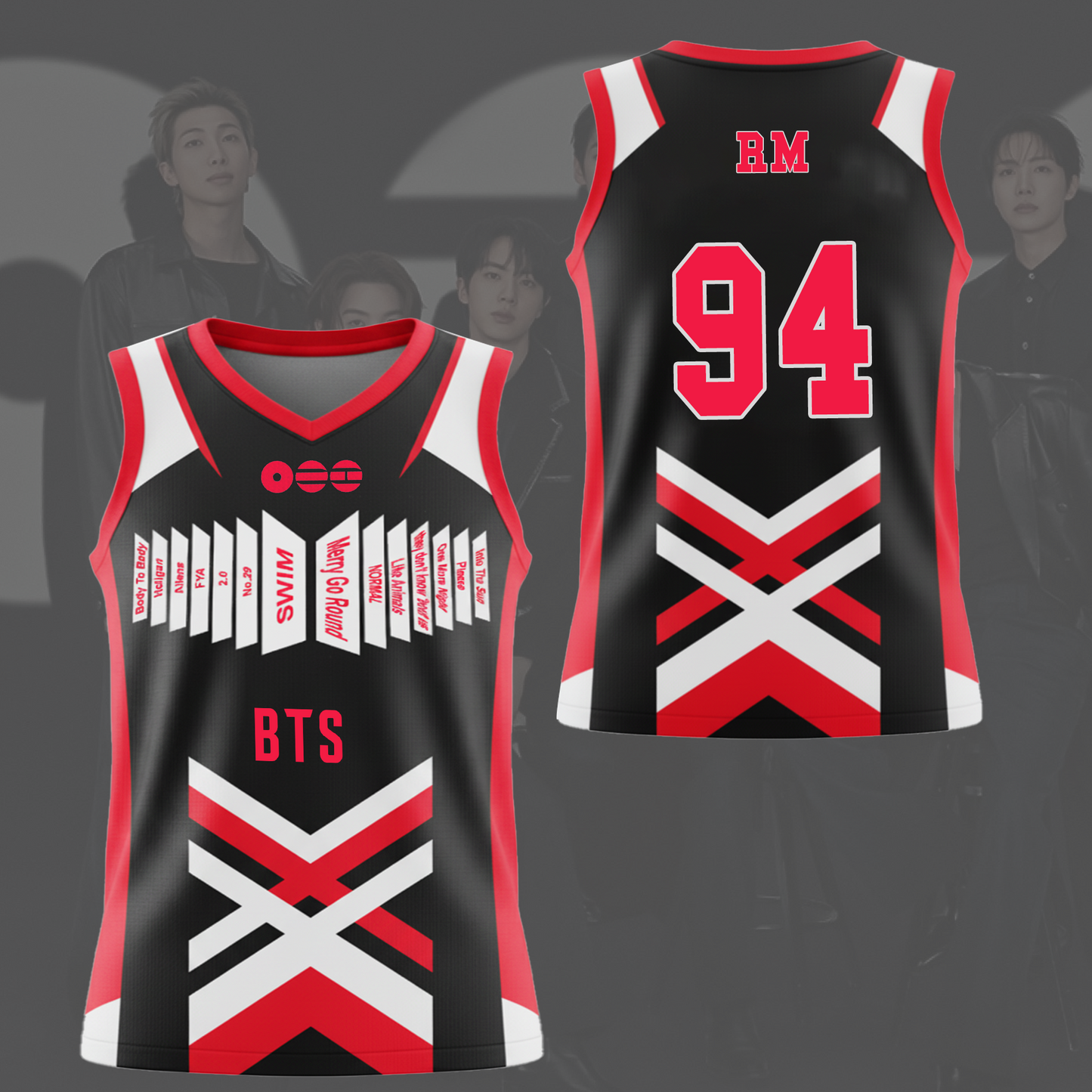 BTS Arirang Abum Tracklist Sleeveless Jersey Tank Top