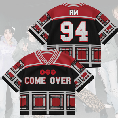 Come Over BTS Door Mixed Mesh Jersey Gift For Fans