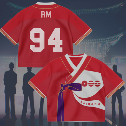 Arirang World Tour BTS Hanbok Style Mixed Mesh Jersey