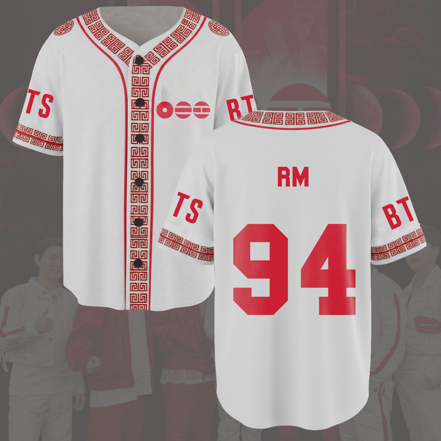 OT7 Reunion Traditional BTS World Tour Baseball Jersey