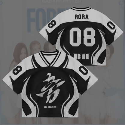Babymonster Choom 2026 World Tour Mixed Mesh Jersey Gifts For Lovers