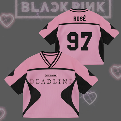 Deadline Album Black Pink Mixed Mesh Jersey Gift For Fans
