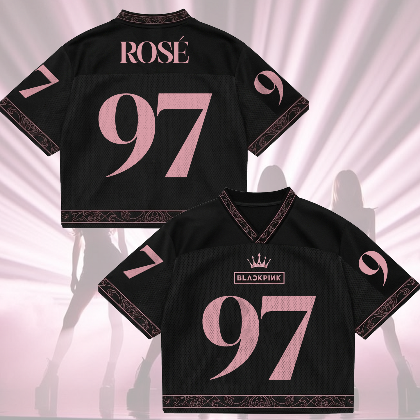 Exclusive Blackpink 10th Anniversary Mixed Mesh Jersey Gift For Fans