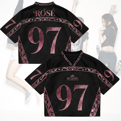 Blackpink 10th Anniversary Royal Style Mixed Mesh Jersey Gift For BLink