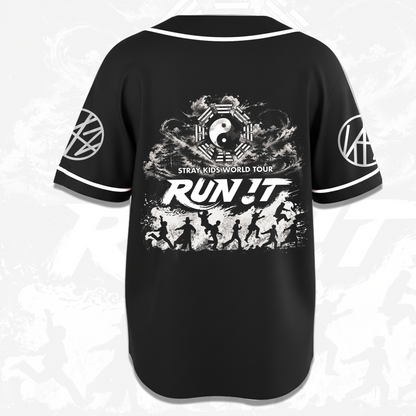 Shadow Stray kids Run It World Tour Baseball Jersey Gift For Fans