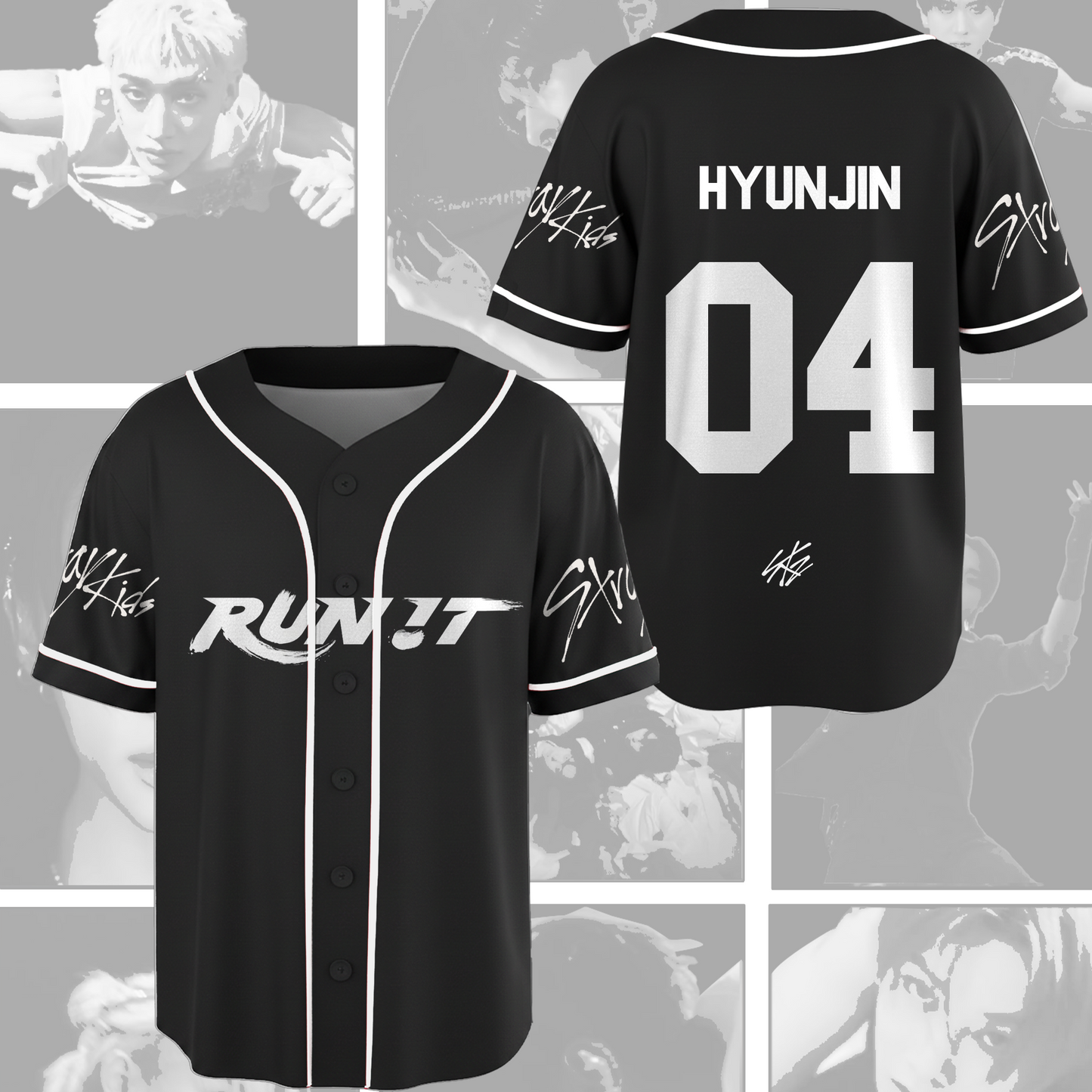 Run It World Tour Stray Kids Mesh Baseball Jersey Gift For Stay