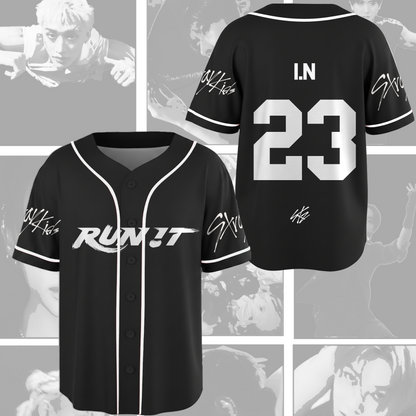 Run It World Tour Stray Kids Mesh Baseball Jersey Gift For Stay