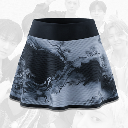 Monochrome Pine Stray Kids Run It World Tour Off Shoulder Mesh Stay Edition