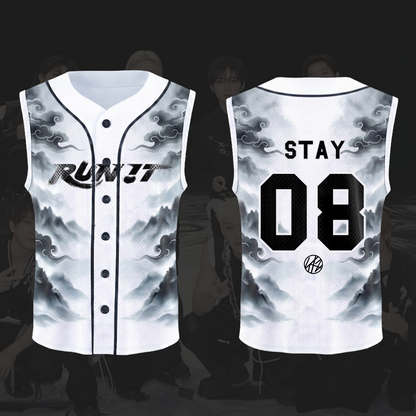 Unique Stray Kids Run It World Tour Smoke Sleeveless Mesh Baseball Jersey Gift For Stay