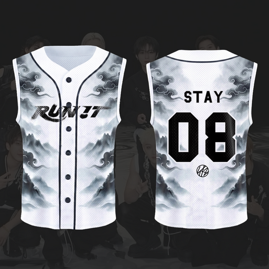 Unique Stray Kids Run It World Tour Smoke Sleeveless Mesh Baseball Jersey Gift For Stay