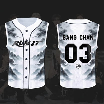 Unique Stray Kids Run It World Tour Smoke Sleeveless Mesh Baseball Jersey Gift For Stay