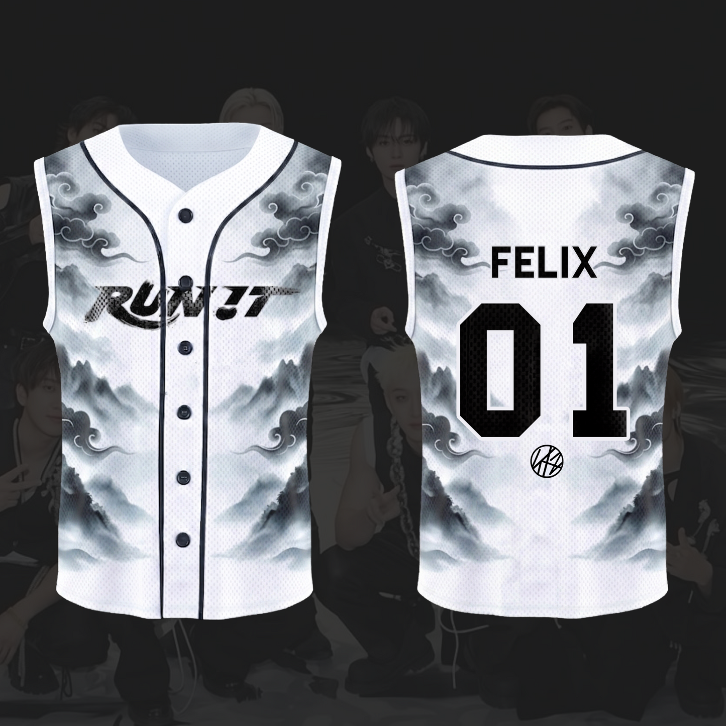 Unique Stray Kids Run It World Tour Smoke Sleeveless Mesh Baseball Jersey Gift For Stay