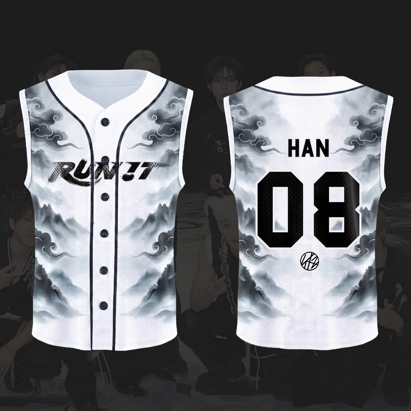 Unique Stray Kids Run It World Tour Smoke Sleeveless Mesh Baseball Jersey Gift For Stay