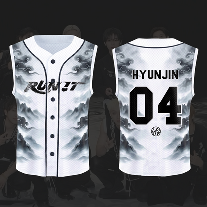 Unique Stray Kids Run It World Tour Smoke Sleeveless Mesh Baseball Jersey Gift For Stay