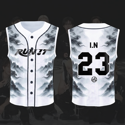 Unique Stray Kids Run It World Tour Smoke Sleeveless Mesh Baseball Jersey Gift For Stay