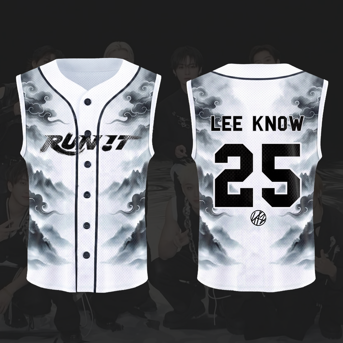 Unique Stray Kids Run It World Tour Smoke Sleeveless Mesh Baseball Jersey Gift For Stay