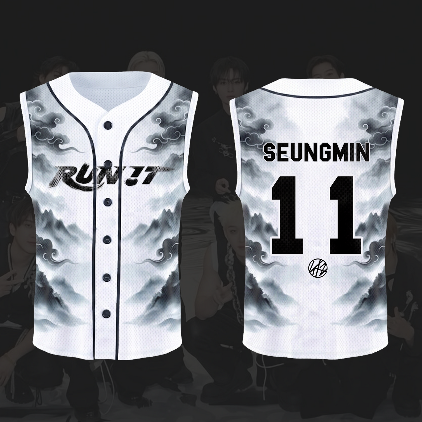 Unique Stray Kids Run It World Tour Smoke Sleeveless Mesh Baseball Jersey Gift For Stay
