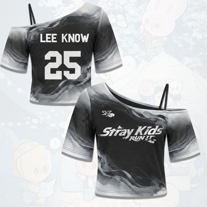 Smoky Stray Kids Run It World Tour Off Shoulder Mesh Stay Edition