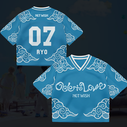 Ode To Love NCT Wish Mixed Mesh Jersey Gifts For Fans
