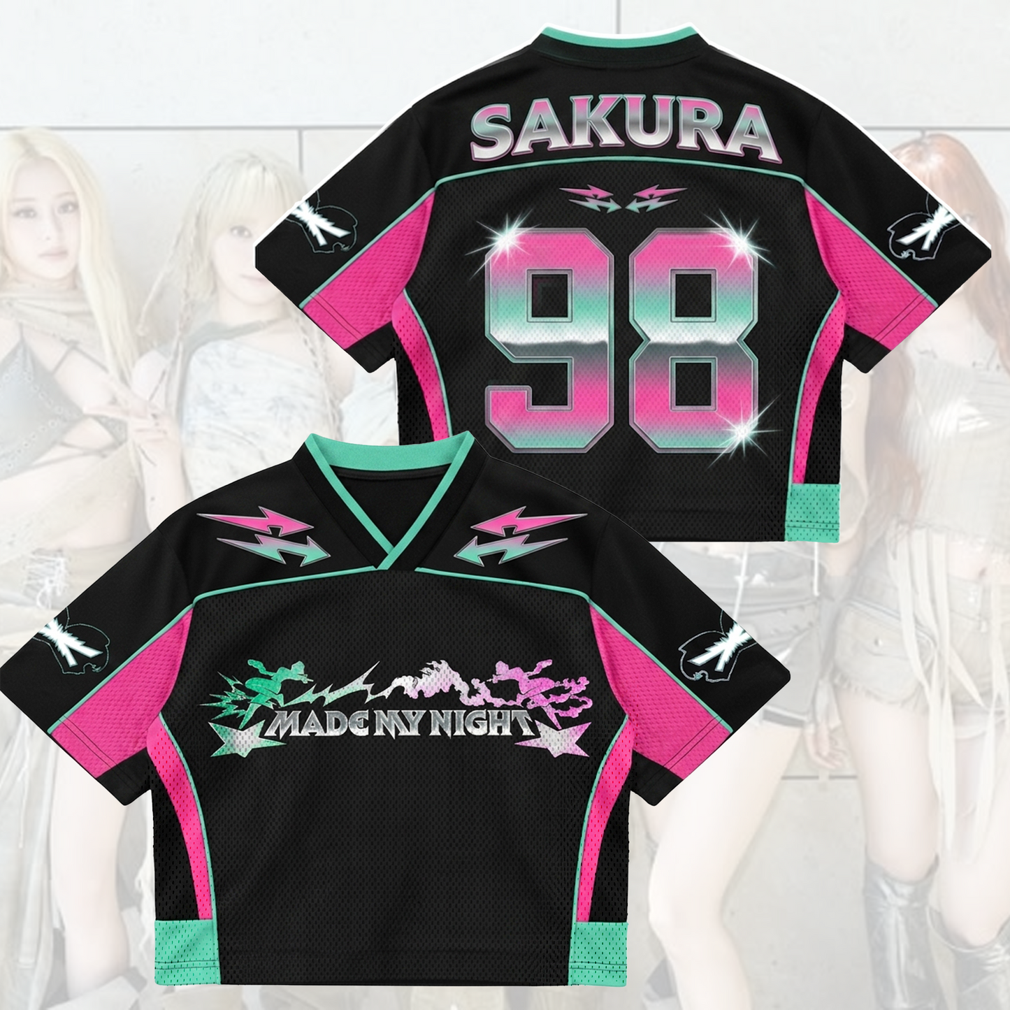 Astonishing FEARNOT Pureflow Mixed Mesh Jersey Made Night Album Gift for Fan