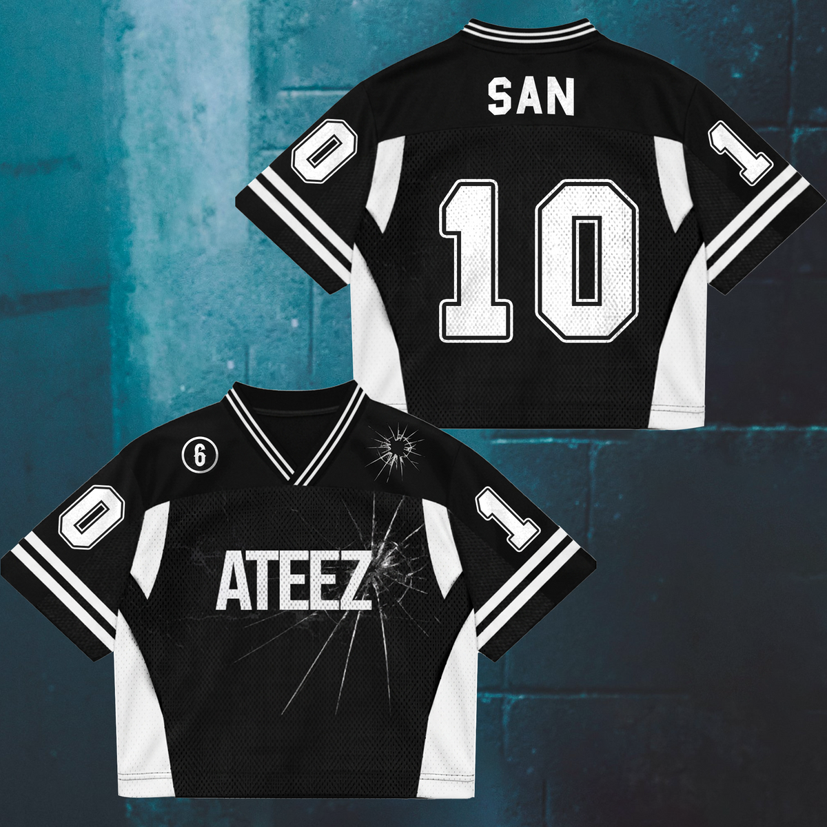 Sporty Chic ATEEZ Golden Hour Part 6 Mix Mesh Jersey Gifts For Fans