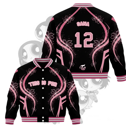 WAVESTEEᵀᴹ Twice Era The Pink Vision This is For Tour Baseball Jacket