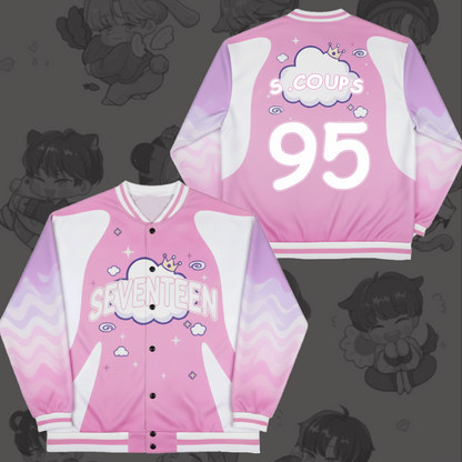 WAVESTEEᵀᴹ Seventeen Pinkwave Tour Baseball Jacket
