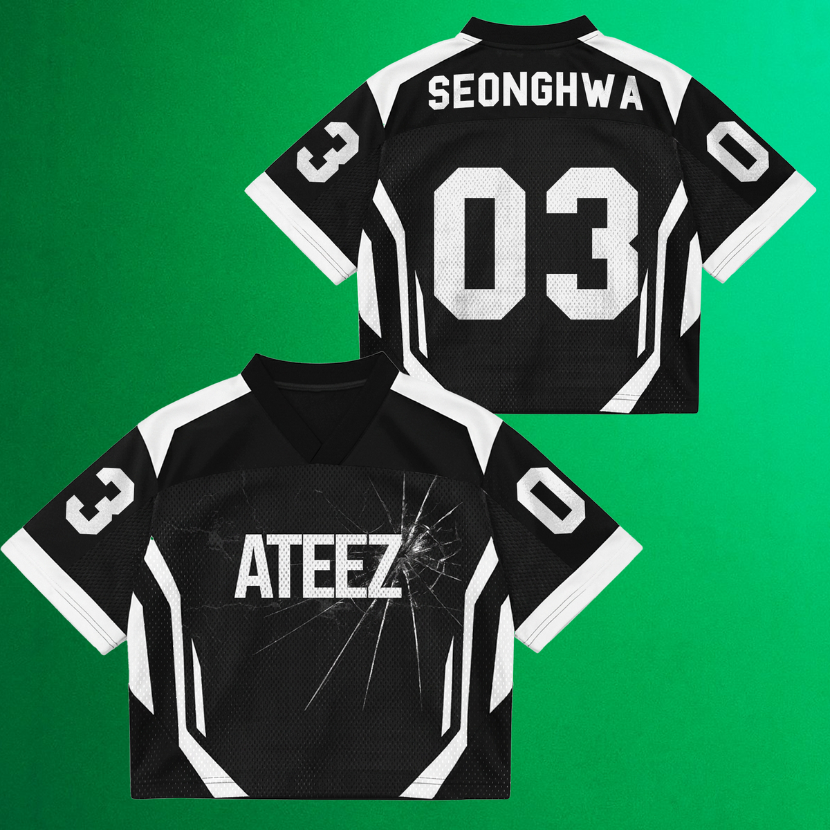 Sporty ATEEZ Golden Hour Part 6  Comeback Mix Mesh Jersey Gifts For Atiny