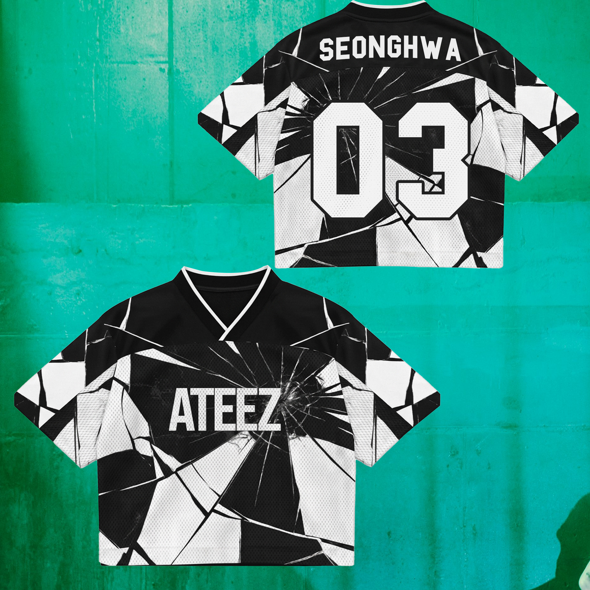 ATEEZ Golden Hour Part 5 Mixed Mesh Jersey Fan Edition (Bad)