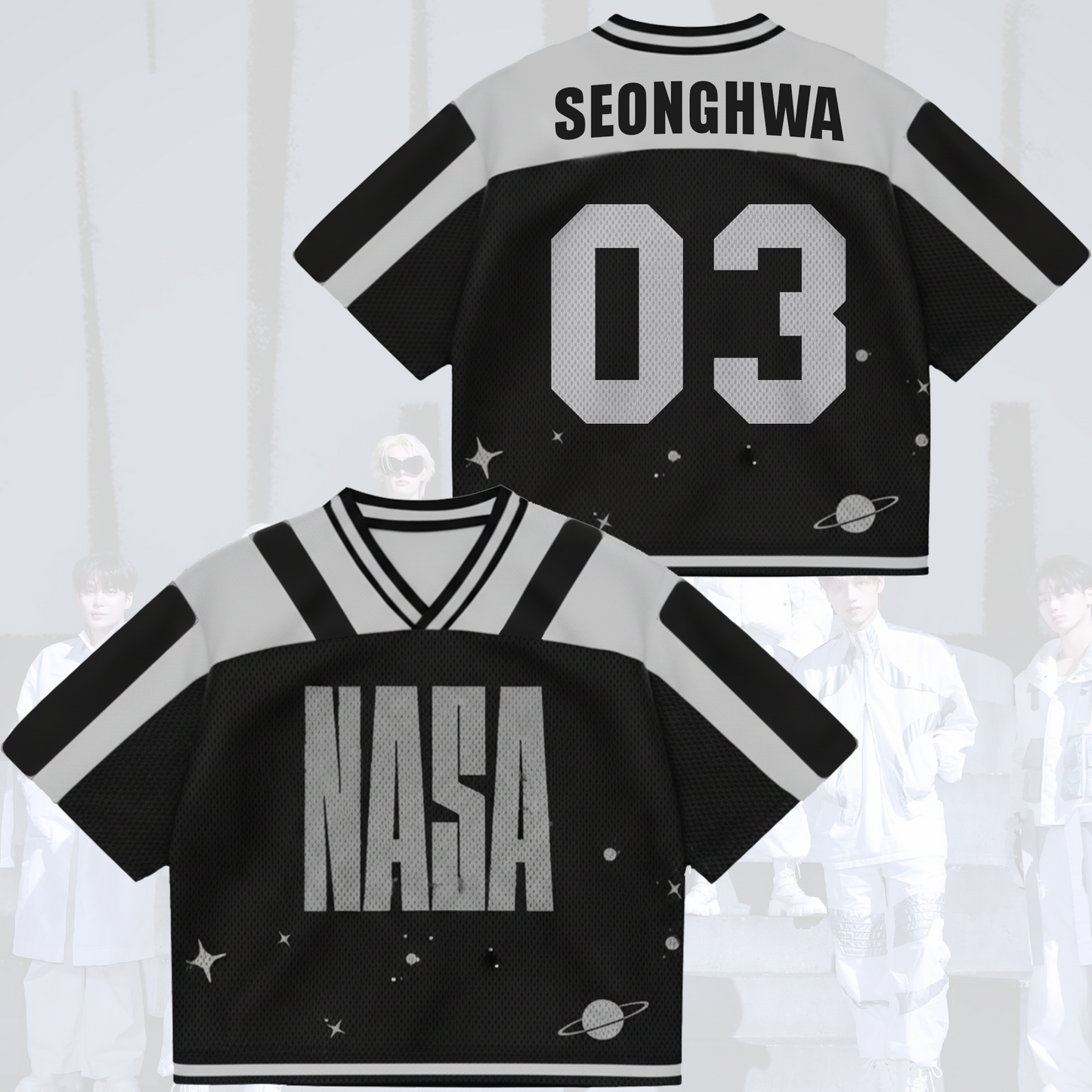 ATEEZ Nasa New ALbum Mixed Mesh Jersey