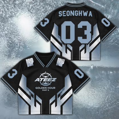 Chic Drip ATEEZ Golden Hour Part 6 Mix Mesh Jersey Gifts For Fans