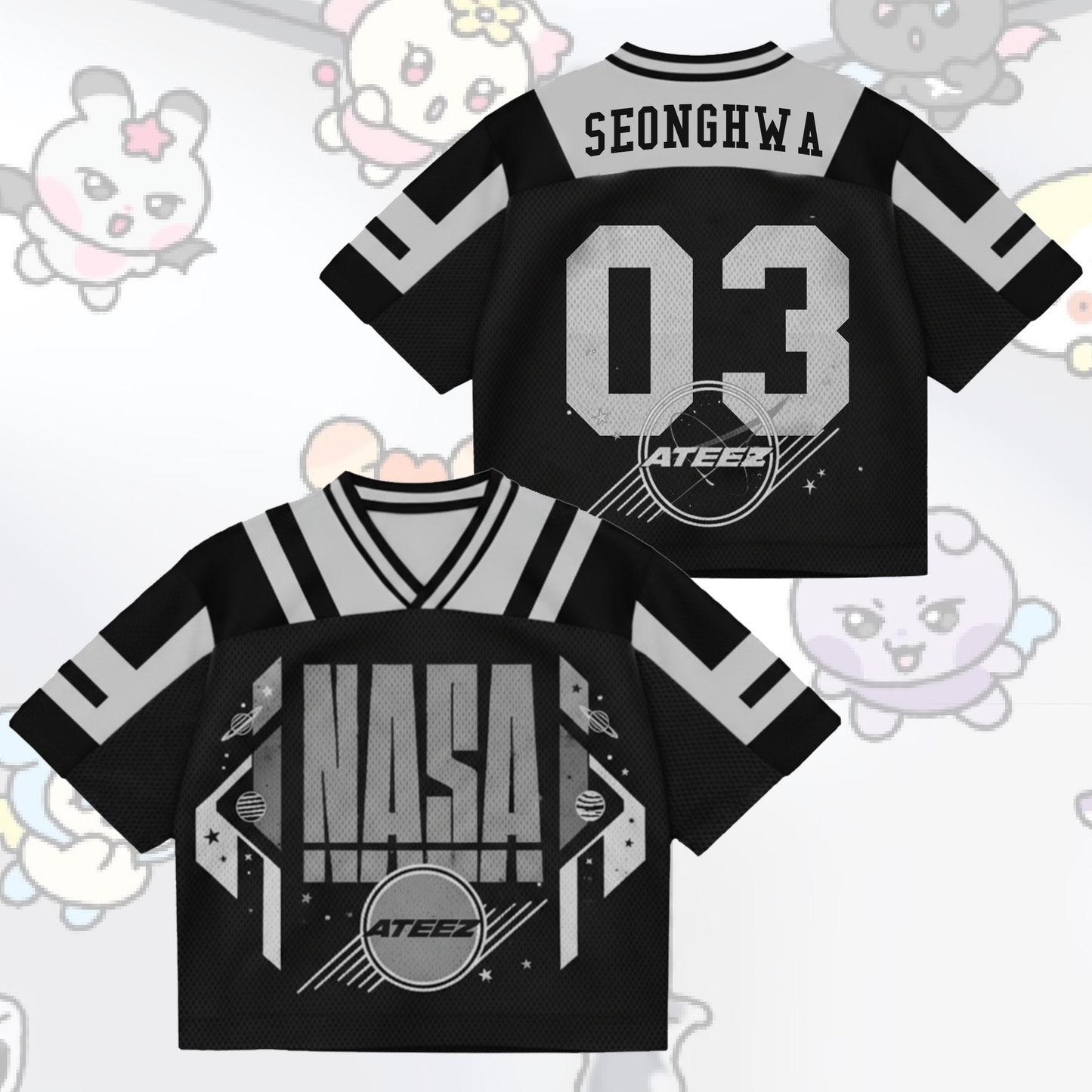 ATEEZ Nasa Golden Hour Part 4 ALbum Mixed Mesh Jersey