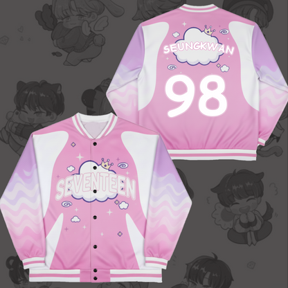 WAVESTEEᵀᴹ Seventeen Pinkwave Tour Baseball Jacket