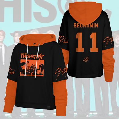 Stray Kids This & That Album Halloween Season Shortstop Hoodie Gift For Fans