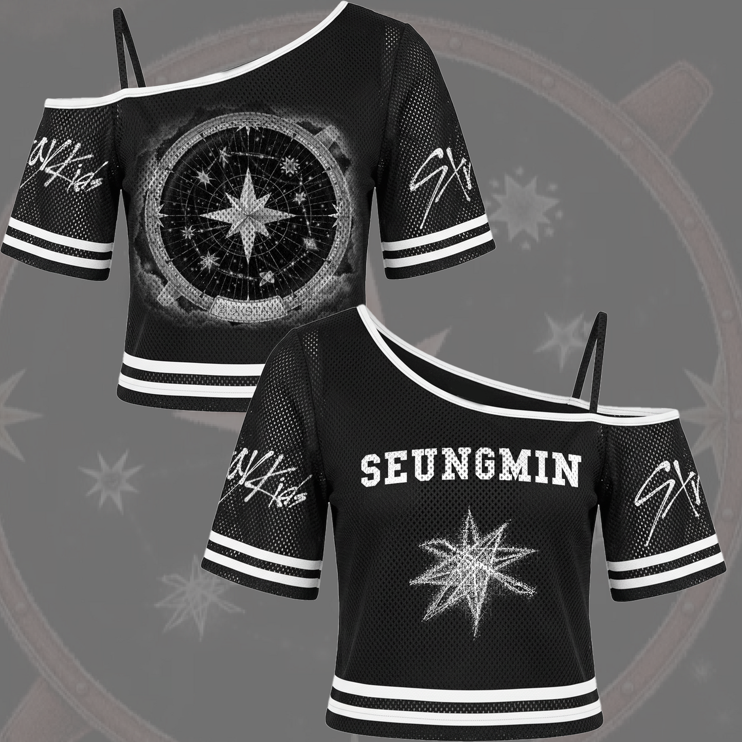 Stray Kids Stay Single Off Shoulder Mesh Gift For Fans