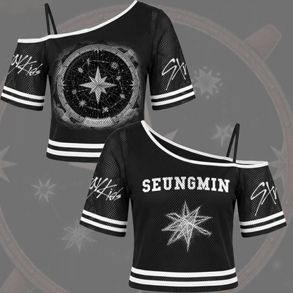 Stray Kids Stay Single Off Shoulder Mesh Gift For Fans