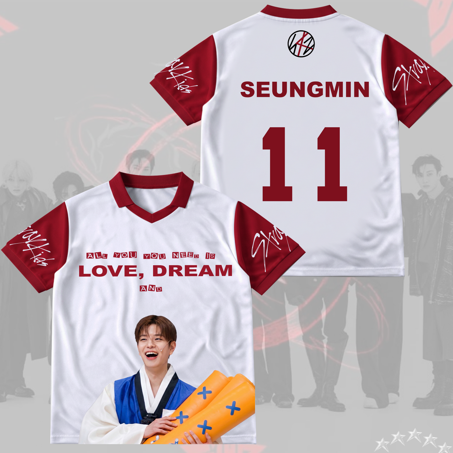 Stray Kids Moments Winged Neck Baseball Shirt Gift For Stay