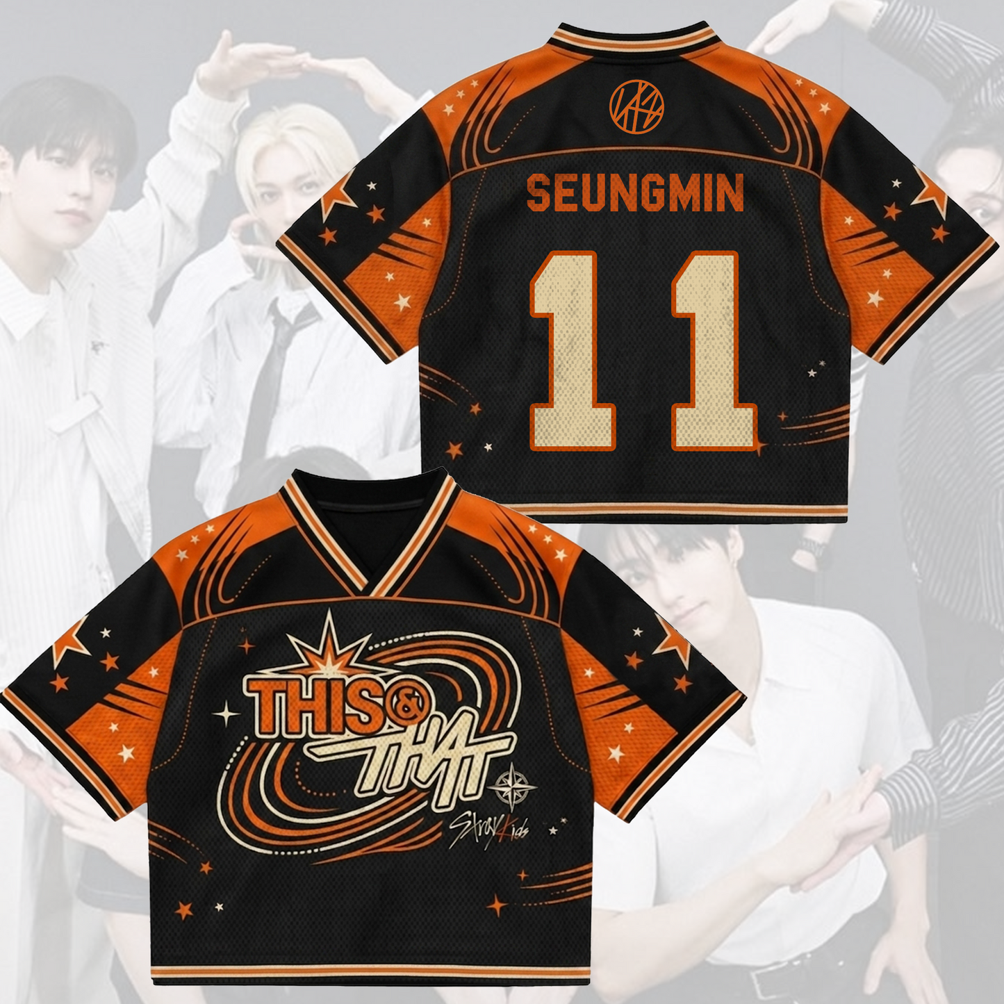 Cosmic Stray Kids This That Mixed Mesh Jersey Cool Gift for Fans