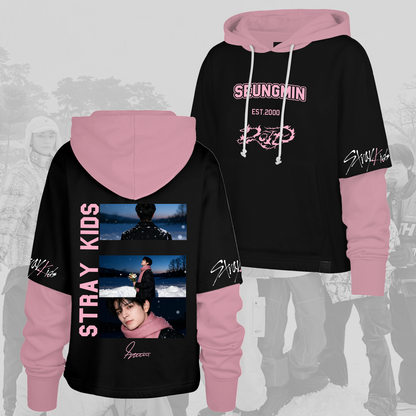 Stray Kids New Trend Do It Snow Season Movie Shortstop Hoodie Gifts