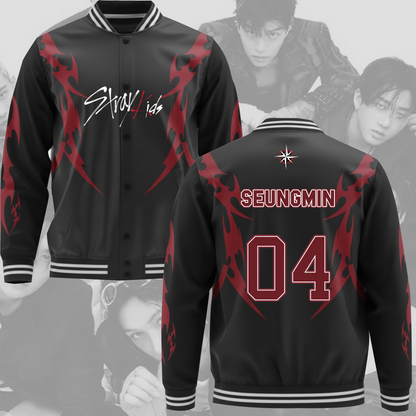 WAVESTEEᵀᴹ Stray Kid Tour DominATE Stay Baseball Jacket