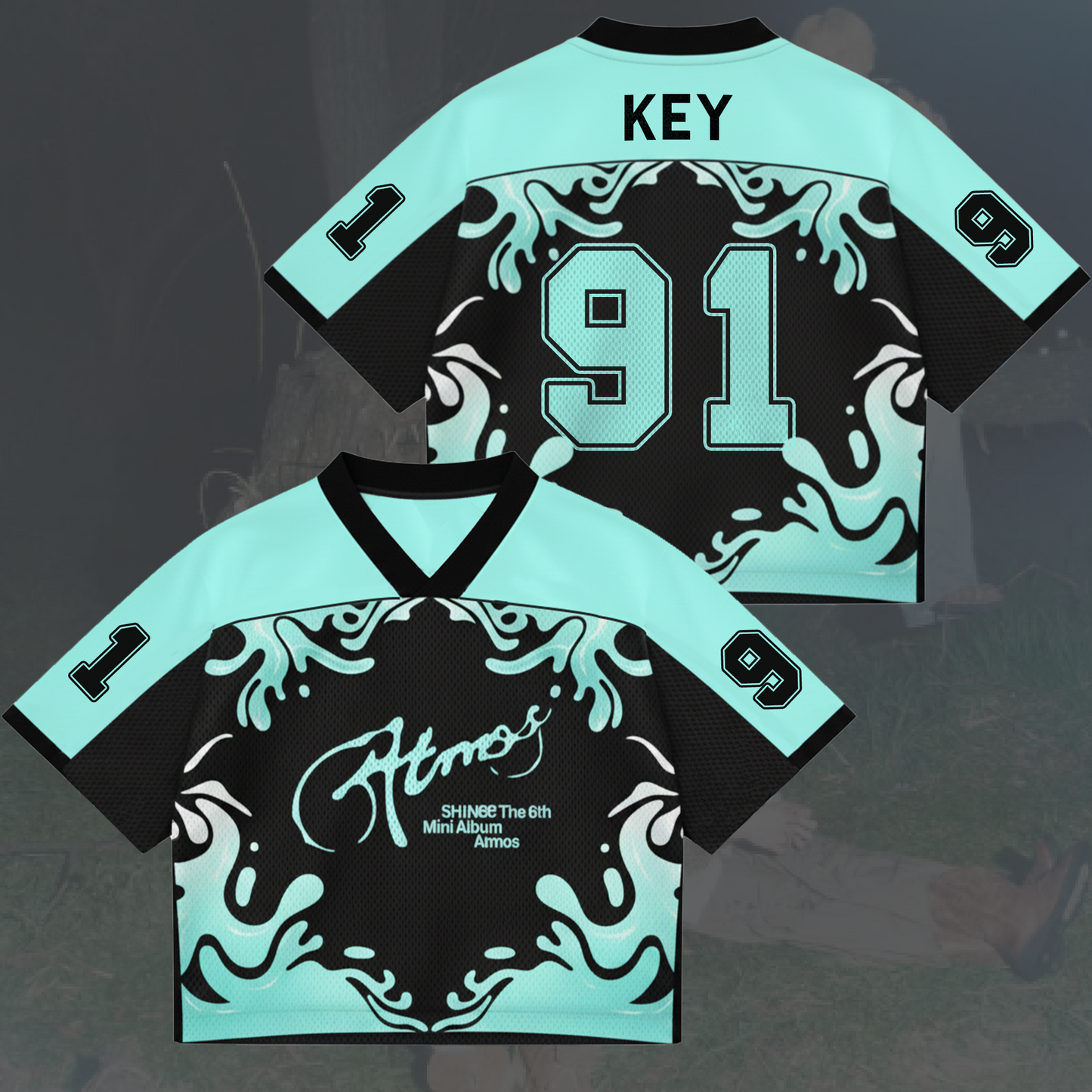 Shinee Atmos Album Concert Tour Mix Mesh Jersey Fan Edition