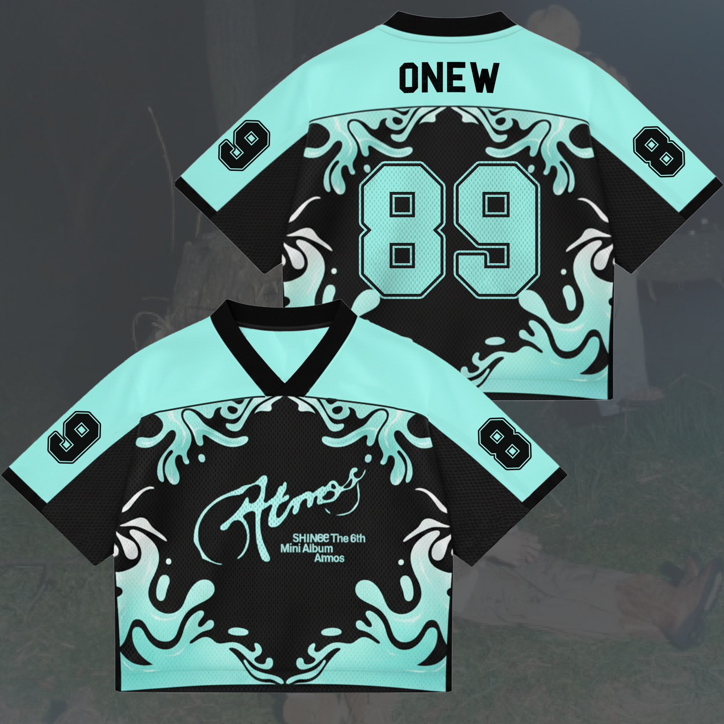 Shinee Atmos Album Concert Tour Mix Mesh Jersey Fan Edition