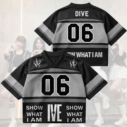Black Hole IVE Show What I Am World Tour Mixed Mesh Jersey Fan Edition