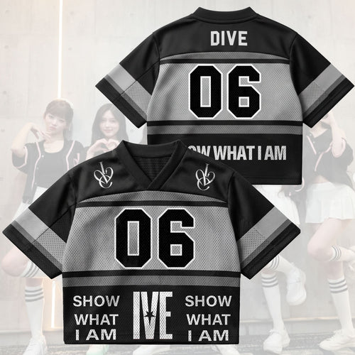 Black Hole IVE Show What I Am World Tour Mixed Mesh Jersey Fan Edition