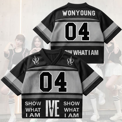 Black Hole IVE Show What I Am World Tour Mixed Mesh Jersey Fan Edition