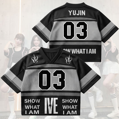 Black Hole IVE Show What I Am World Tour Mixed Mesh Jersey Fan Edition