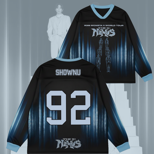 Monsta X World Tour Mesh Splicing Long Sleeved Gift For Fans